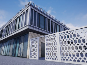east berlin cafe restaurant moskau Modello 3D