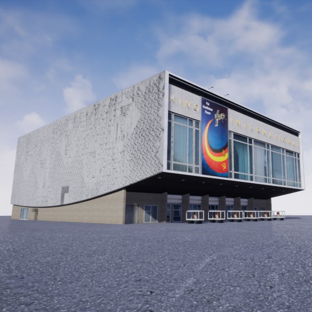 cinema kino international in berlin 3D Model .c4d .max .obj .3ds .fbx .stl .blend 