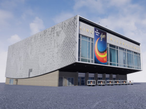 cinema kino international in berlin 3D Model