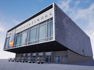 cinema kino international in berlin 3D Model
