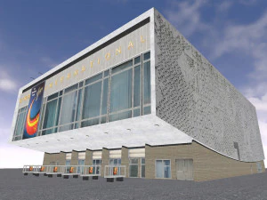 cinema kino international in berlin 3D Model
