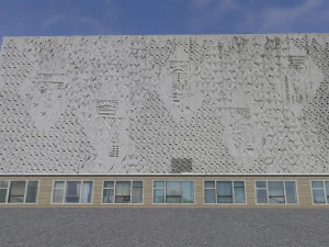 cinema kino international in berlin 3D Model