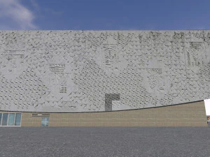 cinema kino international in berlin 3D Model
