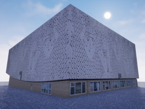 cinema kino international in berlin 3D Model