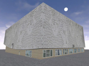 cinema kino international in berlin 3D Model