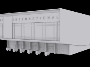 cinema kino international in berlin 3D Model