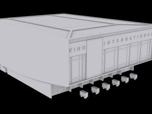 cinema kino international in berlin 3D Model