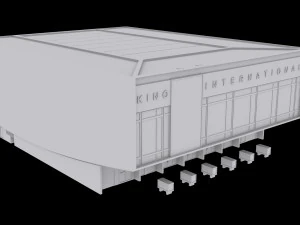cinema kino international in berlin 3D Model