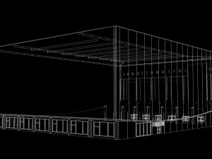 cinema kino international in berlin 3D Model