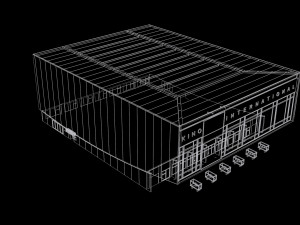 cinema kino international in berlin 3D Model