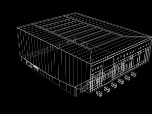 cinema kino international in berlin 3D Model