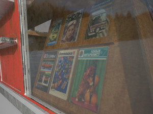 soviet newspapers kiosk souzpechat pbr 3D Модель
