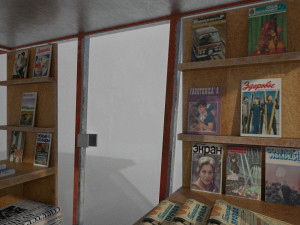 soviet newspapers kiosk souzpechat pbr 3D Модель