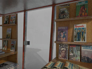 soviet newspapers kiosk souzpechat pbr 3D Model