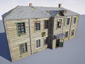 Barraca de madeira residencial sovi&eacute;tica Modelo 3D