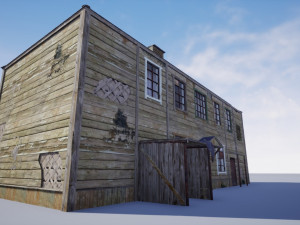 soviet residential wooden barrack 3D Модель
