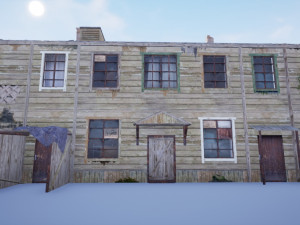 soviet residential wooden barrack 3D Модель