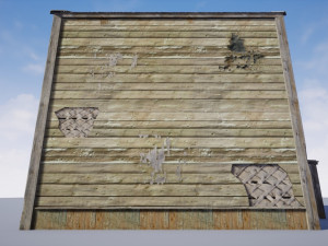 soviet residential wooden barrack 3D Модель