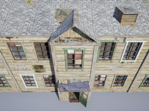soviet residential wooden barrack 3D Модель