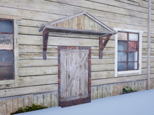 soviet residential wooden barrack 3D Модель