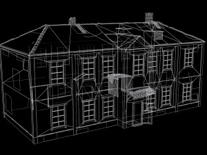 soviet residential wooden barrack 3D Модель