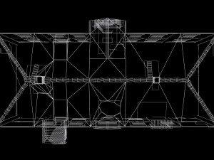 soviet residential wooden barrack 3D Модель
