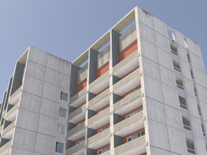 russian 22 storey apartment panel house 3D-Modell