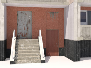 russian 22 storey apartment panel house 3D-Modell