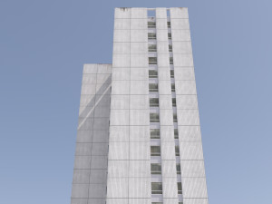 russian 22 storey apartment panel house 3D-Modell