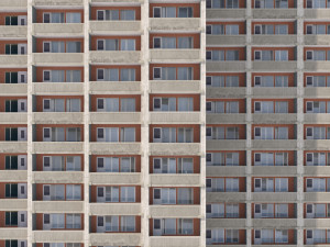 russian 22 storey apartment panel house 3D-Modell