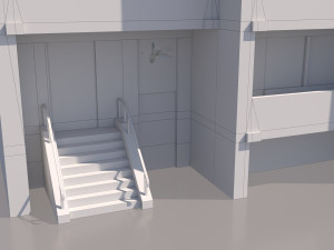 russian 22 storey apartment panel house 3D-Modell