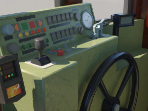 hong kong tram 9 different colors pbr 3D 模型