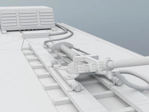 hong kong tram 9 different colors pbr 3D Model