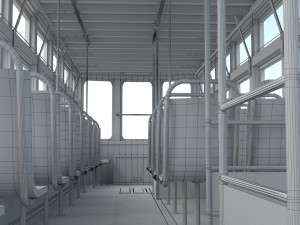 hong kong tram 9 different colors pbr 3D 模型
