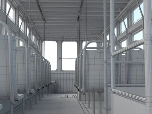 hong kong tram 9 different colors pbr 3D Model