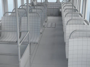 hong kong tram 9 different colors pbr 3D Model
