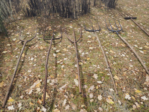 6 medieval farm pitchforks pbr 3D 모델