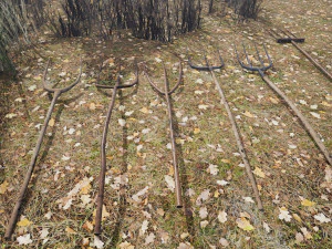 6 fourches de ferme m&eacute;di&eacute;vale pbr Modèle 3D