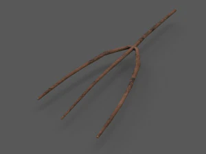 6 fourches de ferme m&eacute;di&eacute;vale pbr Modèle 3D