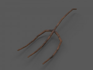 6 medieval farm pitchforks pbr 3D 모델