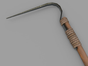 pack of 6 medieval farm rakes and hoe Model 3D