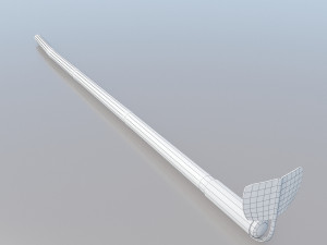pack of 6 medieval farm rakes and hoe Model 3D