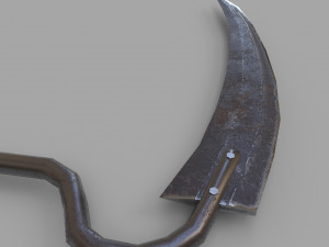 pack of 6 medieval farm scythe and sickles 3Dモデル
