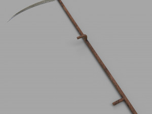 pack of 6 medieval farm scythe and sickles 3Dモデル
