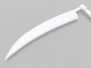 pack of 6 medieval farm scythe and sickles 3Dモデル