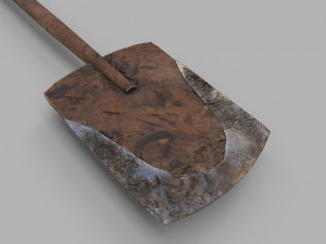 pack of 6 medieval shovels 3D Model
