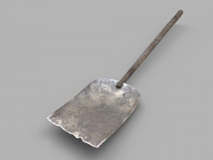 pack of 6 medieval shovels 3D Model