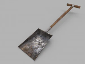 pack of 6 medieval shovels 3D Model