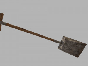 pack of 6 medieval shovels 3D Model