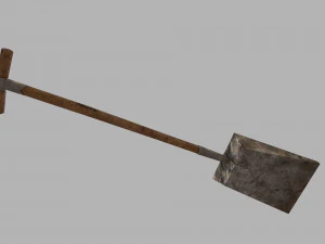 pack of 6 medieval shovels 3D Model